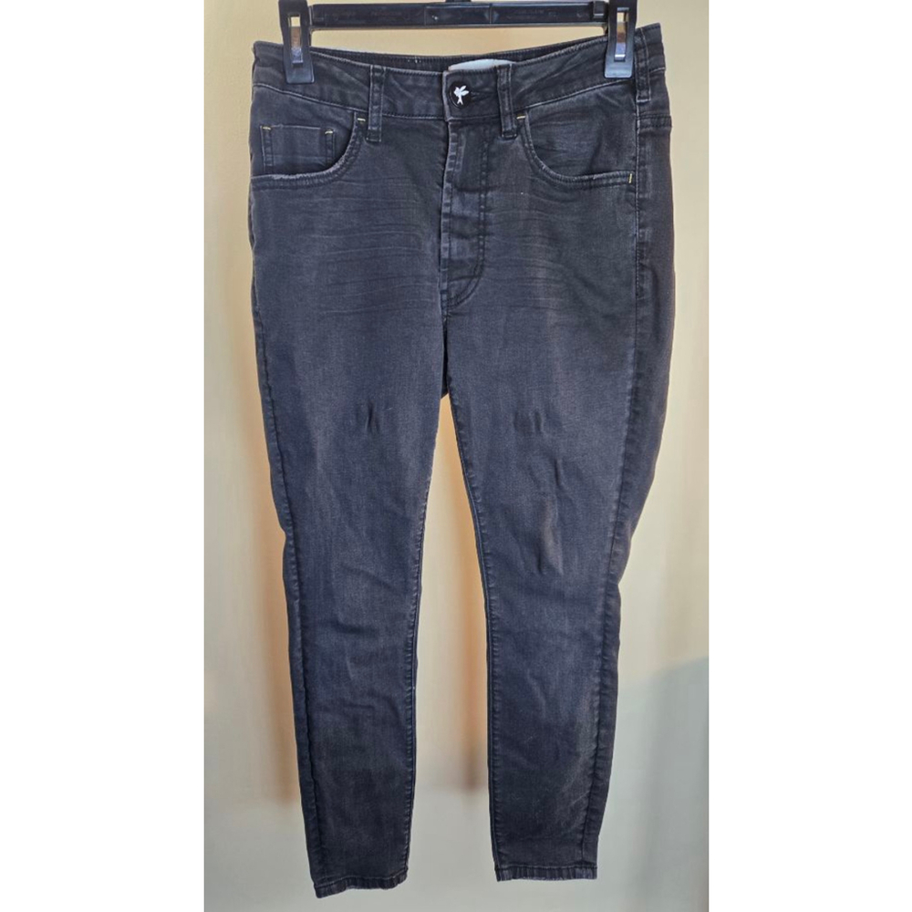ONETEASPOON Black Skinny Jeans Size 28 with Gold Patch
